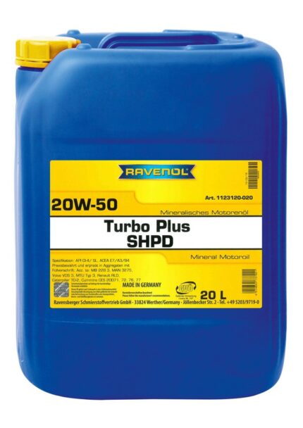 RAVENOL Turbo Plus SHPD SAE 20W-50 20 L