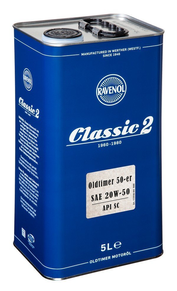 RAVENOL Oldtimer 50-er SAE 20W-50 API SC 5 L