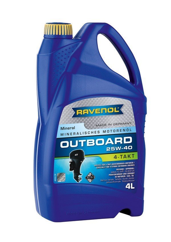 RAVENOL Outboardoel 4T SAE 25W-40 4 L