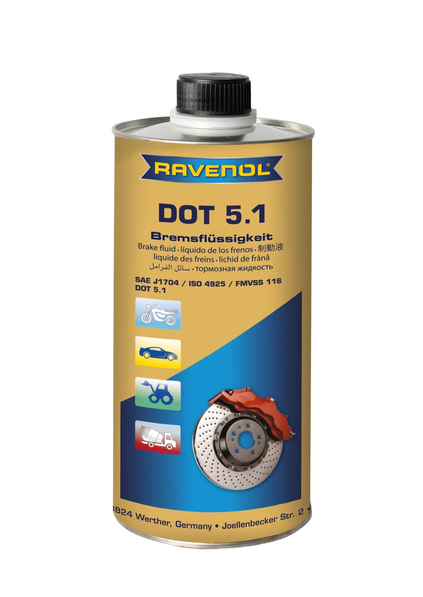 RAVENOL DOT 5.1 Líquido de frenos 1L