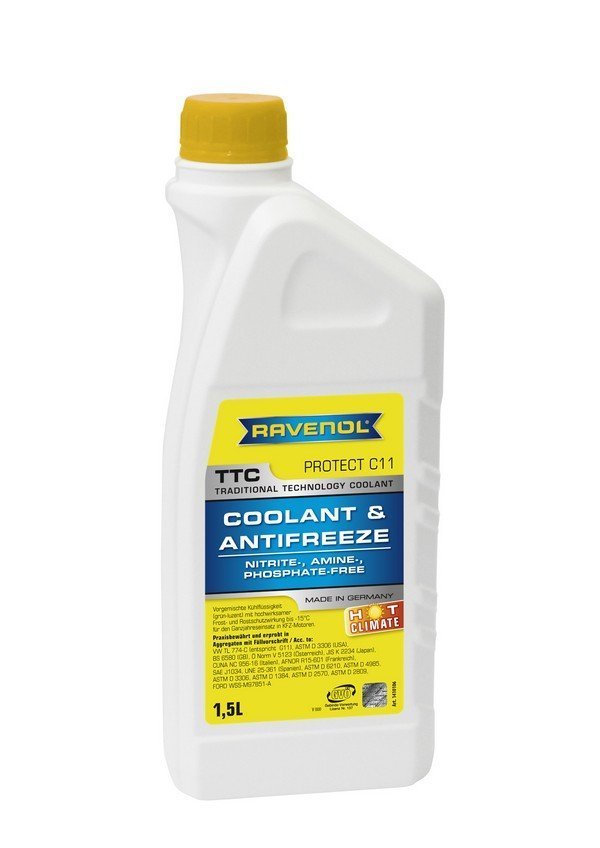 RAVENOL TTC Trad. Techn. Coolant HOT CLIMATE -15°C 1.50 L