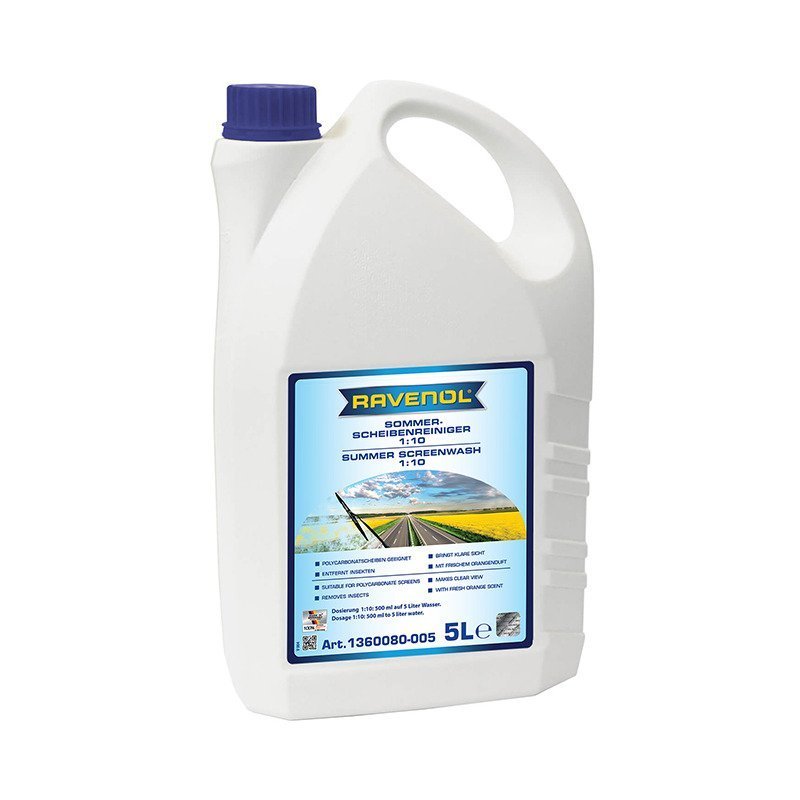 RAVENOL Limpiaparabrisas - Sommer-Scheibenreiniger 1:10 5L