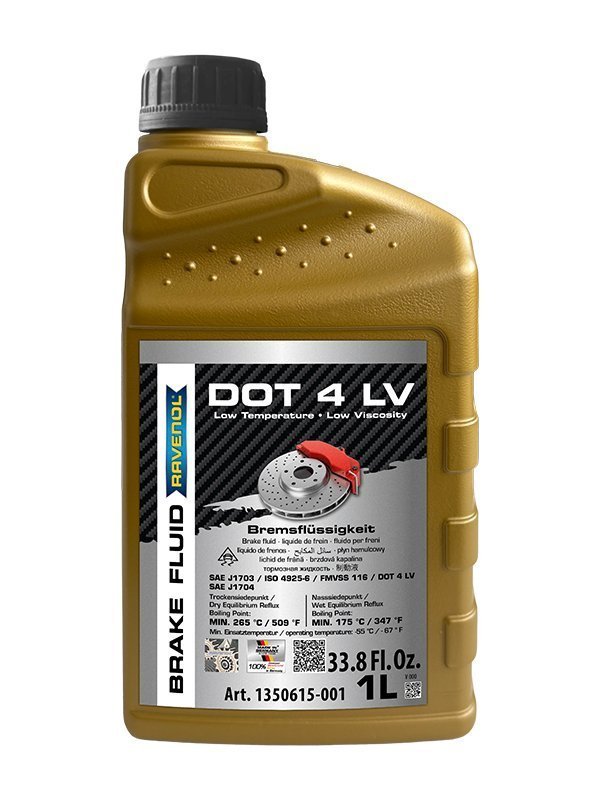 RAVENOL DOT 4 LV Líquido de frenos de baja viscosidad 1L