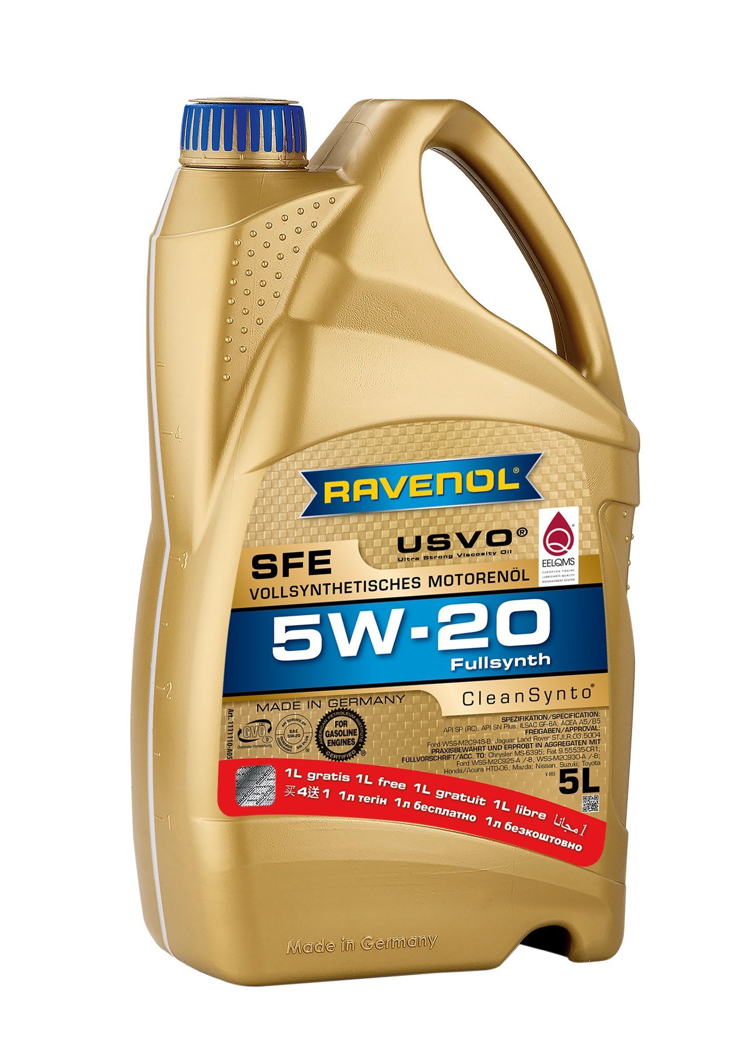 RAVENOL Super Fuel Economy SFE SAE 5W-20 5L ¡Promo 4L+1L GRATIS!