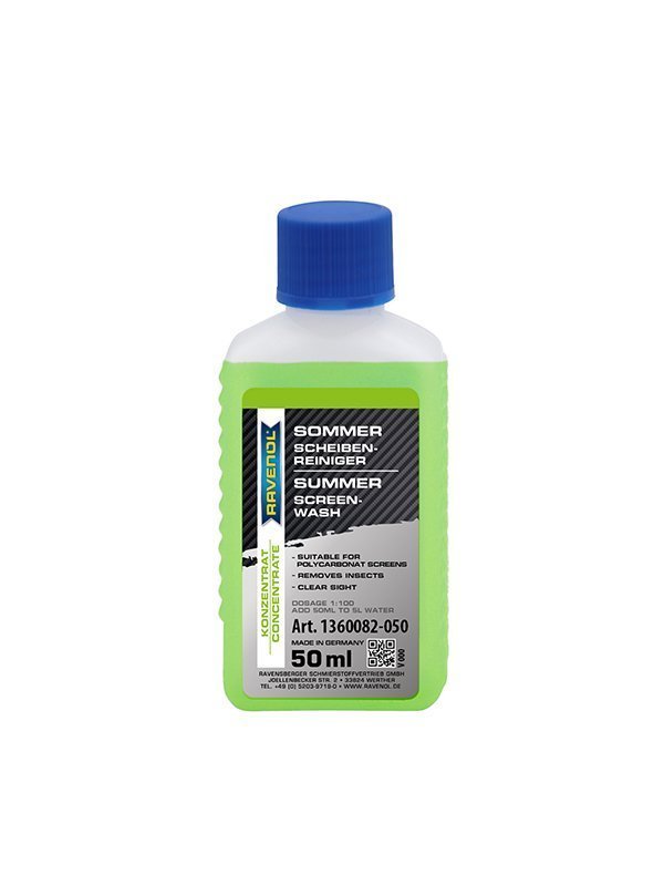 RAVENOL Limpiaparabrisas para Verano - Summer Screen Wash 1:100 50ml (Ultra-Concentrado)